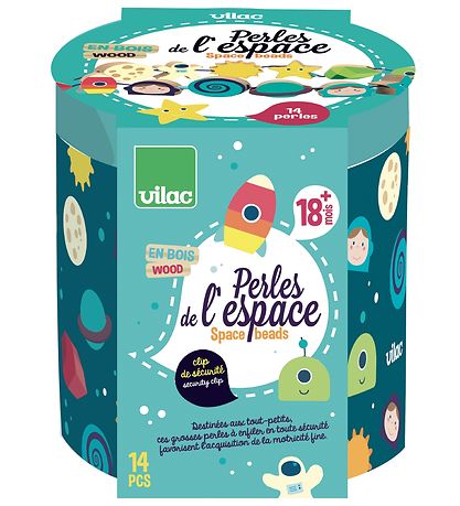 Vilac TréPerlur - 14 Partar - Space & the Stars