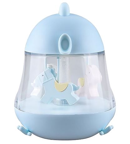 Rabbit & Friends Lampe - 16x13 cm - Karussell m. Musik - Blau