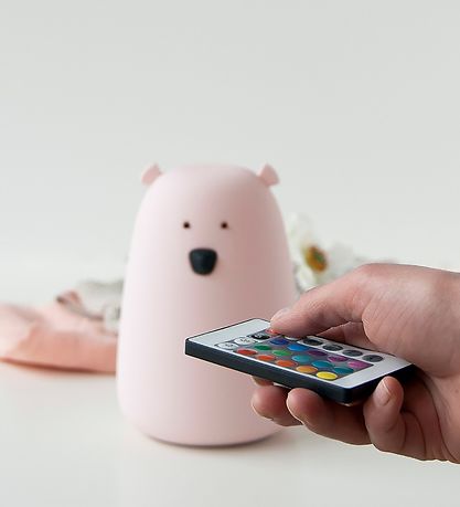 Rabbit & Friends Lamp - Large Bear w. Remote control - 11x17 cm
