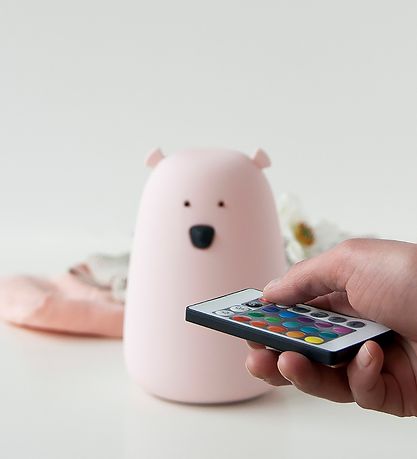 Rabbit & Friends Lamp - Large Bear w. Remote control - 11x17 cm