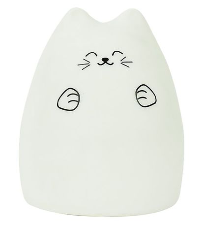 Rabbit & Friends Lamp - 15x11 cm - Cat - White