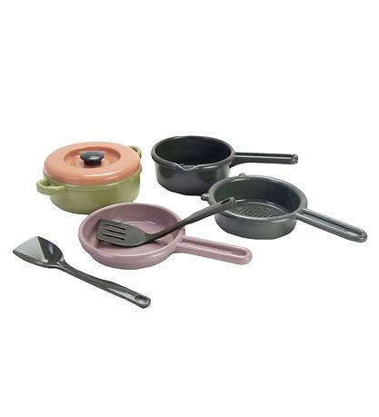 Dantoy Green Bean Kitchen Set - 7 Parts - Assorted Earth Colours