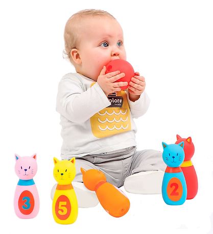Ludi Bowling Set - Cats - 6 Parts