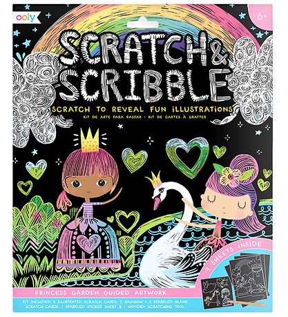 Ooly Scratch and Scribble Set - Princess Garden
