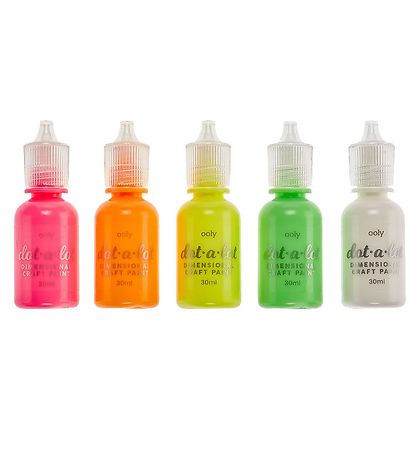 Ooly Ansiktsfärg - 5x30 ml - Dot-a-Lot - 5-pack - Neon