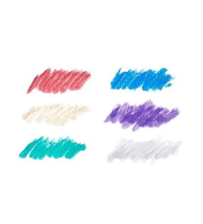 Ooly Jumbo Tússlitir - Chunkies Paint Sticks - 6 Stk. - Málmlita