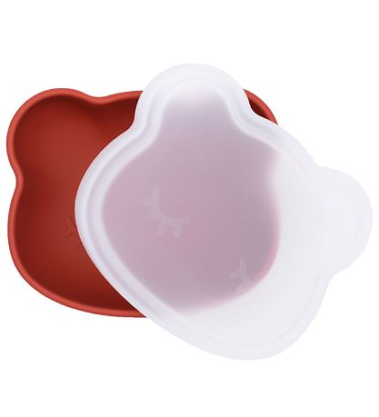 We Might Be Tiny Bowl with Suction Cup - Silicone - Rust