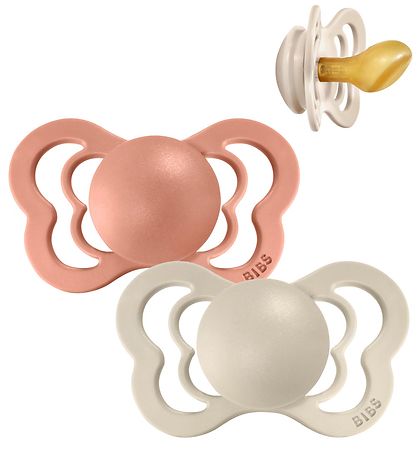 BIBS Couture Pacifiers - Size 2 - 2-Pack - Anatomical - Vanilla/
