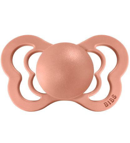 BIBS Couture Pacifiers - Size 1 - 2-Pack - Anatomical - Peach/Wo