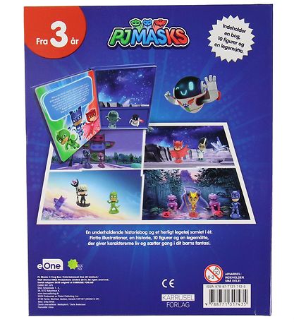 Karrusel Forlag Book w. Figures - The Pyjamas Heroes - Danish