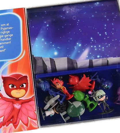Karrusel Forlag Book w. Figures - The Pyjamas Heroes - Danish