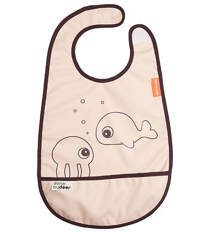 Done By Deer Bib - Sea Friends - Powder