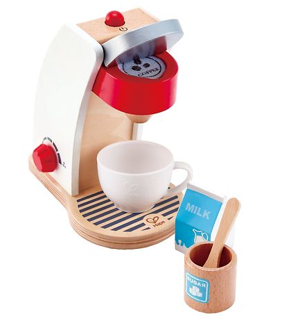 Hape Spielset - 6 Teile - Kaffeemaschine