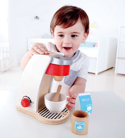 Hape Spielset - 6 Teile - Kaffeemaschine