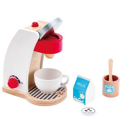 Hape Spielset - 6 Teile - Kaffeemaschine