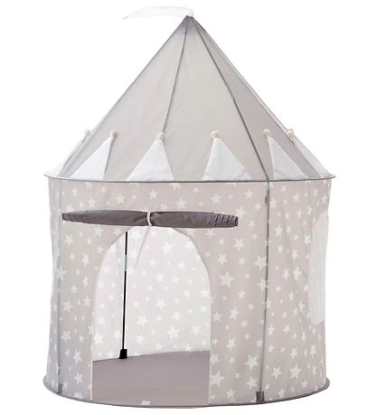 Kids Concept Play Tent - 100x130 cm - Grey w. Stars