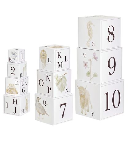 Cam Cam Stacking Blocks - 10 pcs - Alphabet Animals