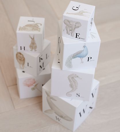 Cam Cam Stacking Blocks - 10 pcs - Alphabet Animals