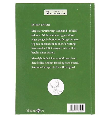 Straarup & Co Bok - Lättlästa Klassiker - Robin Hood - Danska