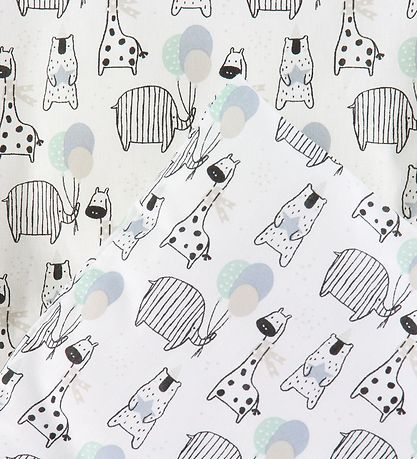 Nrgaard Madsens Duvet Cover - Junior - White/Blue w. Animals