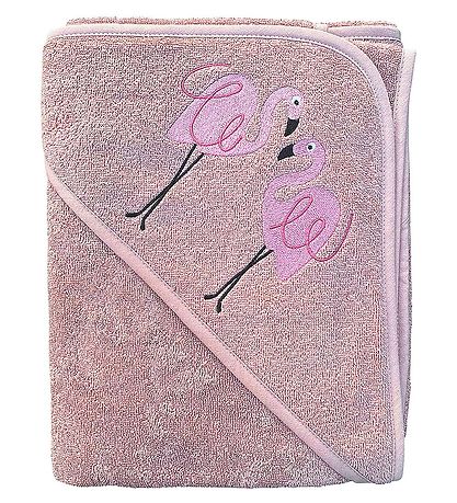 Nørgaard Madsens Barnahandklæði - 75x75 cm - Bleikt M. Flamingo