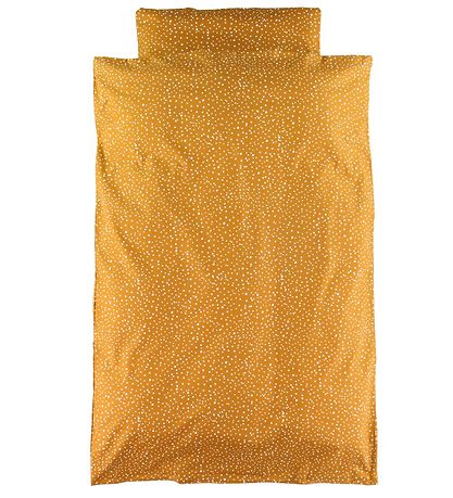 Nrgaard Madsens Duvet Cover - Baby - Mustard Yellow w. Dots