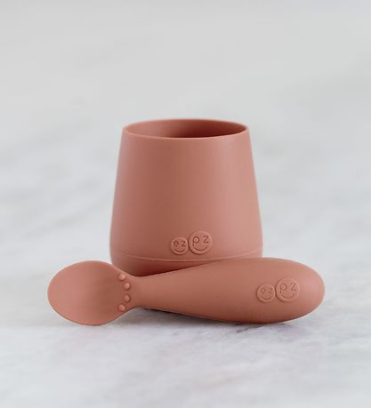 EzPz Dinner Set - Silicone - 4 Parts - Sienna