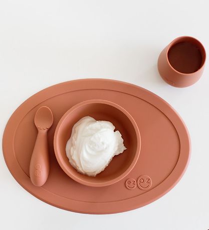EzPz Dinner Set - Silicone - 4 Parts - Sienna