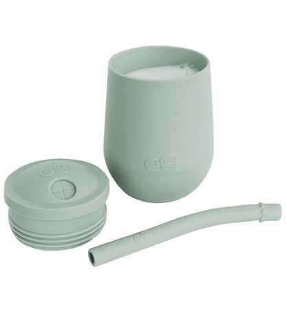 EzPz Mini Cup w. Straw - Silicone - Dusty Green