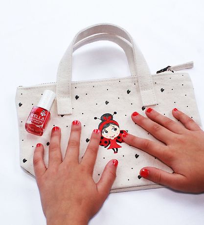 Miss Nella Sminkväska - Canvas - Creme m. Logo