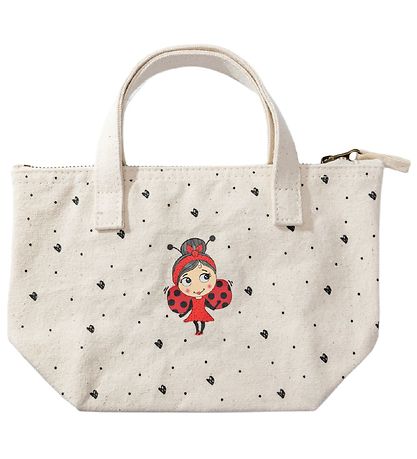 Miss Nella Sminkväska - Canvas - Creme m. Logo