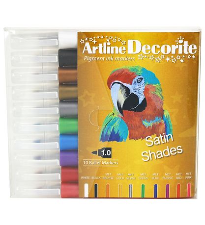 Artline Tússlitir - Skreytt - 10 Stk. - Satin