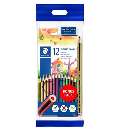 Staedtler Värikynät - Noris Colour Bonuspaketti - 12 kpl, Ti