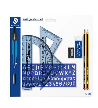 Staedtler Rúmfræðisett - Noris - 12 Partar