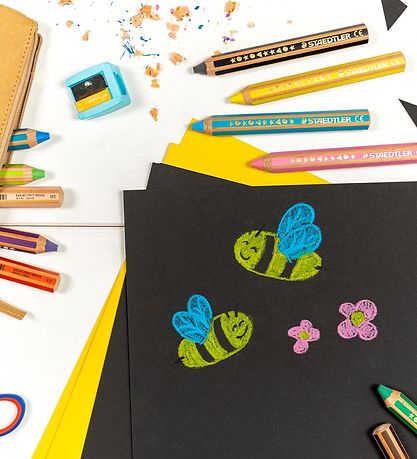 Staedtler Buntstifte - Noris Junior - 3-in-1 - 6 st. m. Bleistif