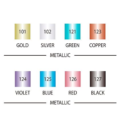 Zig Markers - 8 pcs - Metallic