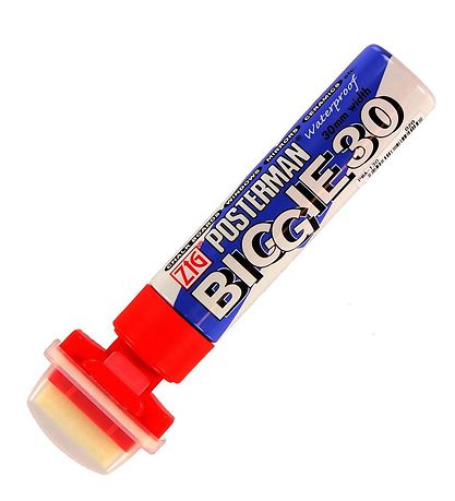 Zig Filzstifte - Biggie - 30 mm - Rot
