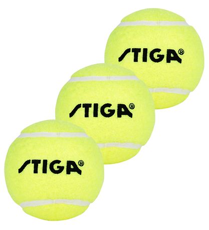 Stiga Tennispallot - 3 kpl - Neonvihreä