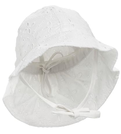 Elodie Details Sommarhatt - Broderi Anglaise - Vit