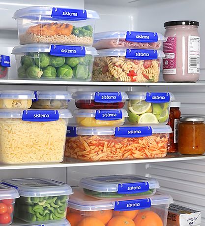 Sistema Lunchbox - Square Klip it Plus - 3-Pack - 1,15L - Blue