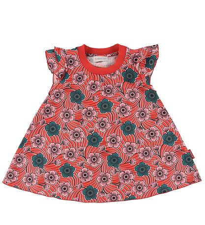 Moncler Kleid - Rot m. Blumen