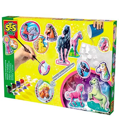 SES Creative Casting Kit - Pferde m. Glitzer