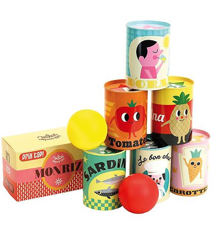 Vilac Tin Can Alley Game - 6 Cans