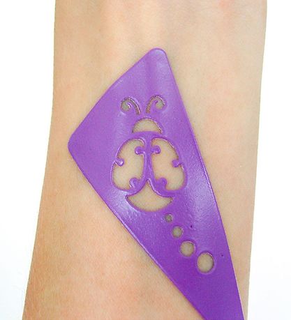 Grim Tout Stencil For Face Paint - Cat And Butterfly