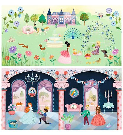 Djeco Stickers - 2 Designs - Life in The Castle