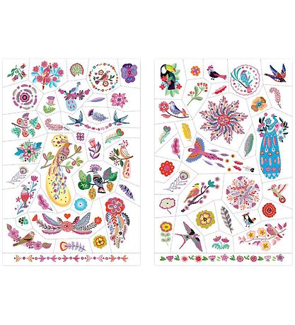 Tatouages Djeco - 50+ - Lumineux Birds