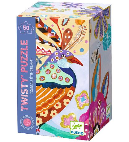 Djeco Puzzle Game - 50 Bricks - Sparkling Bird