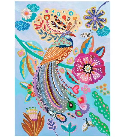 Djeco Puzzle Game - 50 Bricks - Sparkling Bird