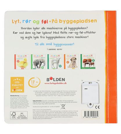 Forlaget Bolden Bók - Hlustaðu, snertu og FøL: Á byggingarsvæðin