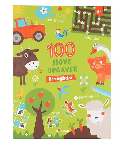 Forlaget Bolden Book - 100 Sjove Opgaver: Bondegården - Danish